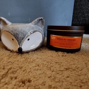Racoon bowl and candle set